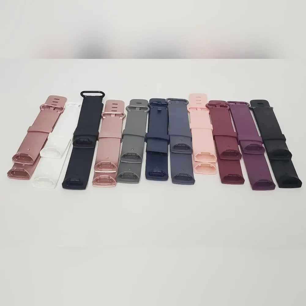 #30 Lot Of 11 Pack Silicone Replacement Wristband Fitbit Charge4/Charge3